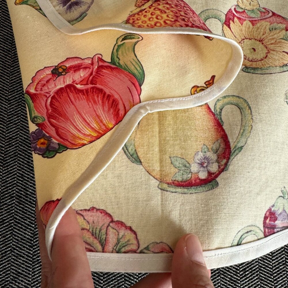 Full Apron Adorable Teapots Baking Cooking Crafting Workwear - Picture 12 of 16